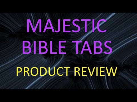 Majestic Bible Tabs Review