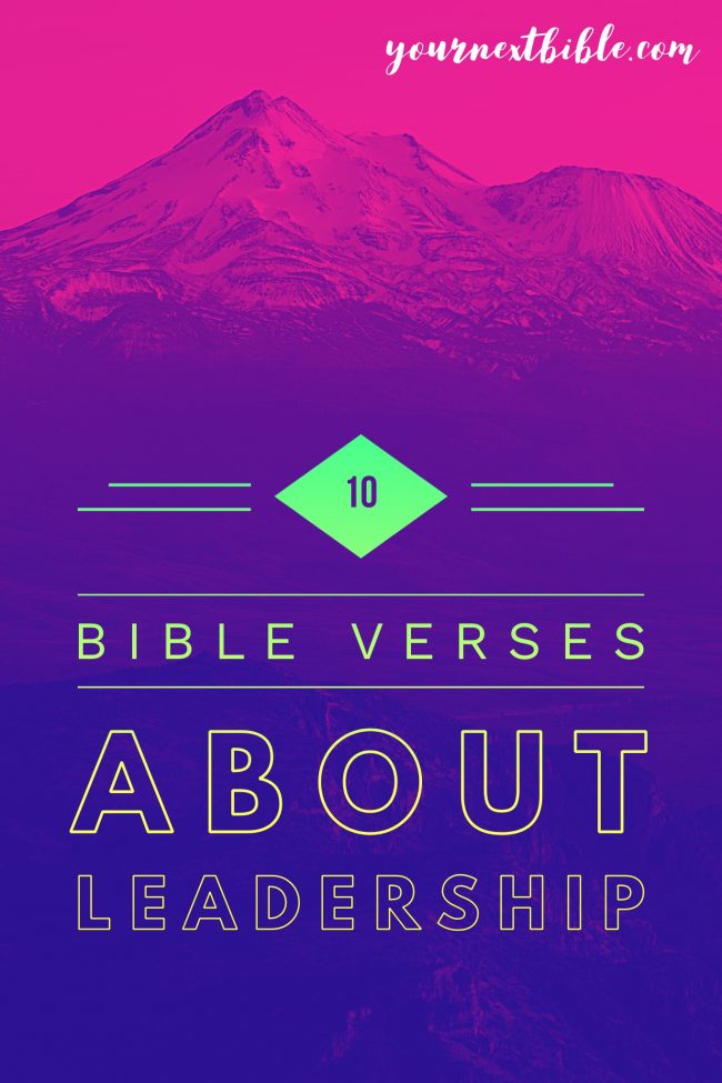 bible verses about leadership