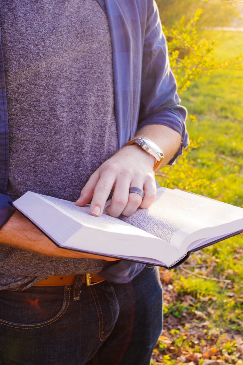 woman reading the bible